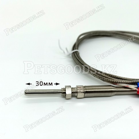 TC-K-TYPE-5M-30mm-M8 (0..+400°C), Термопара тип К, длина кабеля 5м