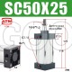 Пневмоцилиндр SC50-25