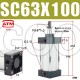 Пневмоцилиндр SC63-100